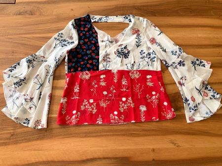 DONDUP extravagante Seidenbluse Gr. 36 wie NEU NP 620 Euro