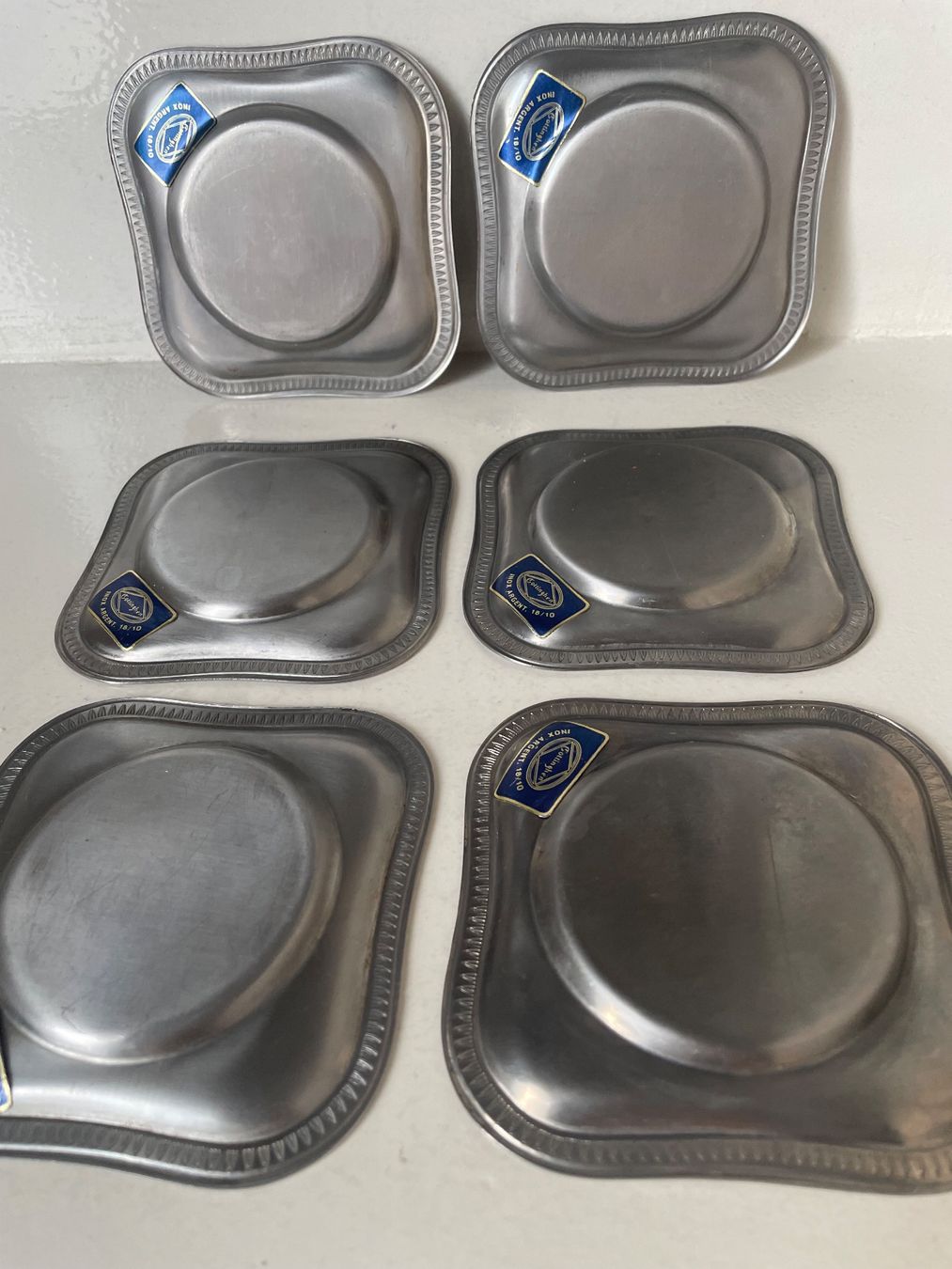 Sottobicchieri: 6 Untersetzer -  Gottinghen - Inox Argent 18/10 – Nuovo (secondo la descrizione) da Minusio venduto da Pink222