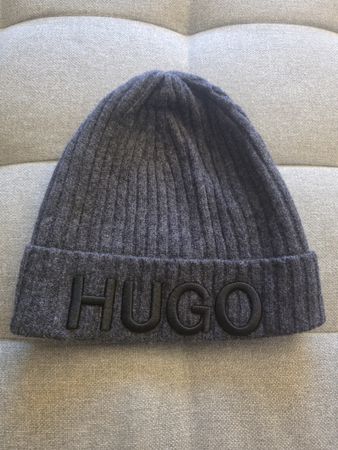 Herren Wintermütze von HUGO BOSS, One Size. Dunkelgrau