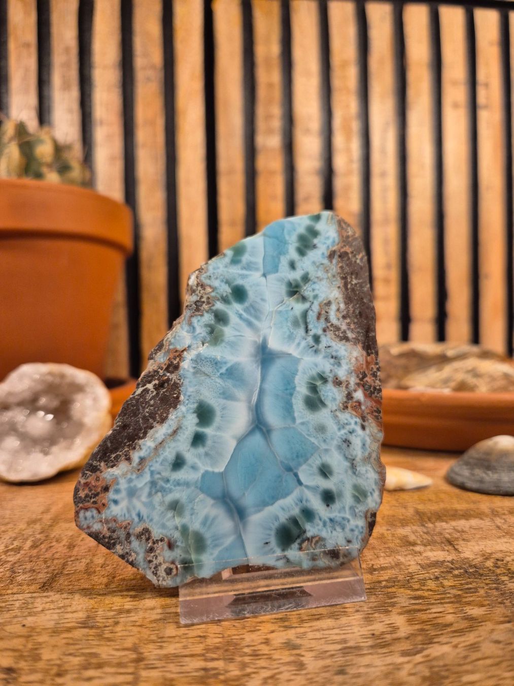 Pietre preziose: Larimar Scheibe – Nuovo (secondo la descrizione) da Rünenberg venduto da Ainhoa13 1