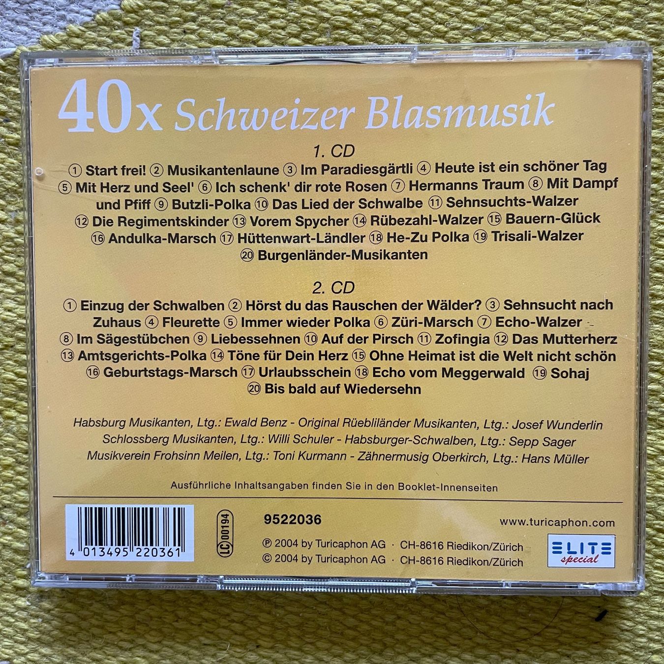 CD: SCHWEIZER BLASMUSIK-2CD 40 HITS – Usato da Rorschacherberg venduto da CD-Roli 1