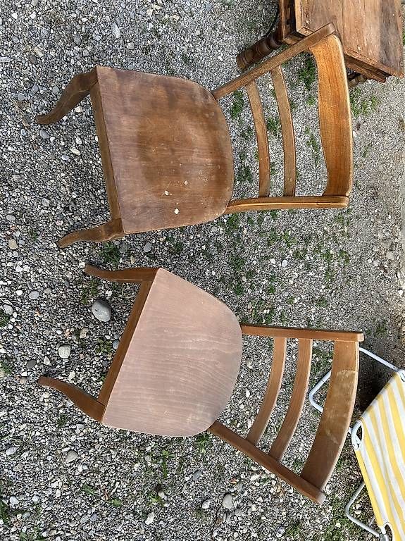 Stühle: Vintage Holz Stühle – Gebraucht aus Fräschels von len_schm