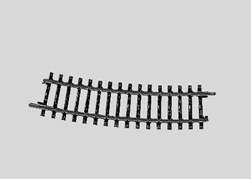 Märklin Modellini di ferrovie: Märklin H0 2233 Gebogenes Gleis – Nuovo e nell'imballaggio originale da Rodersdorf venduto da Joerg11