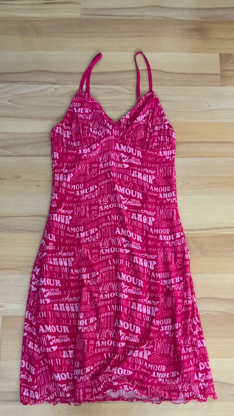 Vestiti: Sommerkleid rosa Herzmuster – Usato da Bettlach venduto da valishop