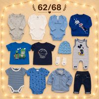 Babykleider-Set Gr. 62/68 blau