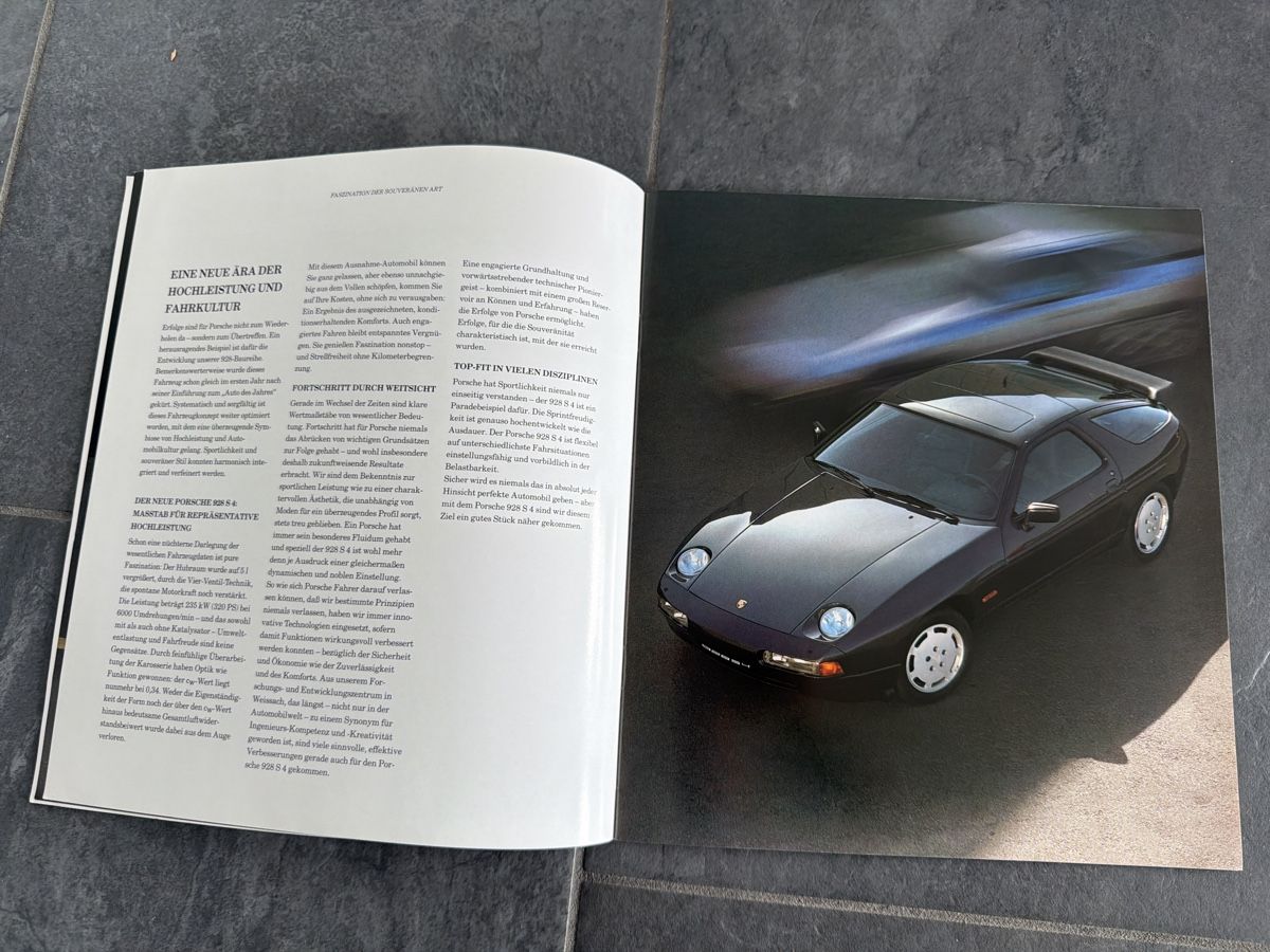 Porsche Documenti: Prospekt: Porsche 928 S4 – Usato da Wolfwil venduto da Rolex1 2