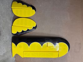 Extreme Flight - Muscle Bipe 85", ailes , Jaune/Noir