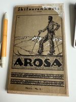 Antike Skitourenkarte Arosa von 1930