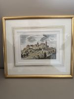 Regensberg gerahmt Stich