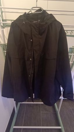 Neue Primark Regenjacke Herren 3XL – Schwarz – ungetragen