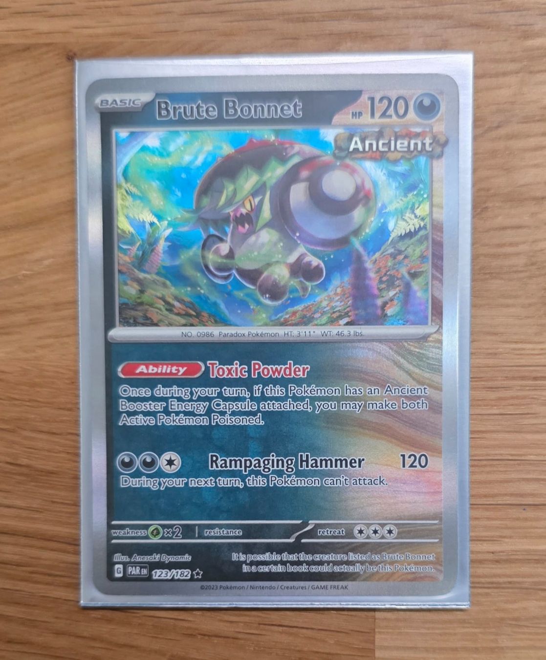 Pokémon Carte collezionabili: Wandel-Hutsassa (Brute Bonnet) 123/182 – Nuovo (secondo la descrizione) da Arbon venduto da Twist05