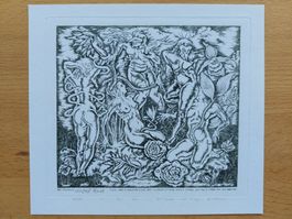 Exlibris Oleg Anatolucci - Original Radierung Erotik sign.