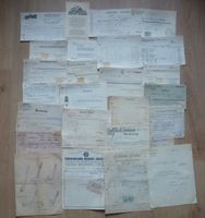 ++ Lot von 25 Stück alten Dokumenten