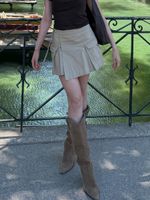 Zara Wildleder Cowboy Boots 39