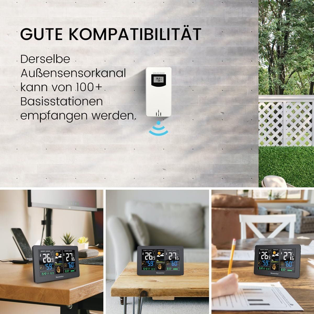 Sonstiges für Haushalt & Wohnen: Wetterstation Funk mit Außensensor – Neu und originalverpackt aus Nuglar von SaleRitter 9