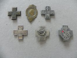 Medaille 6 Sport Abzeichen Brosche Veltheim ZH 1917 - 1977