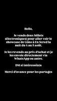 Entrées pour Gims à En Scred