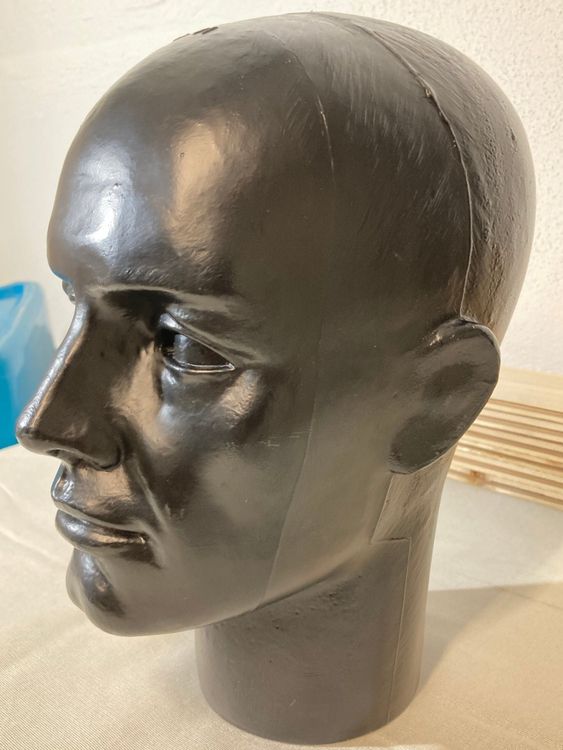 Herren-Kopf Aus Polystyrol Weiß – 28 Cm Hoch, Für Perücken, Hüte, Brillen & Deko