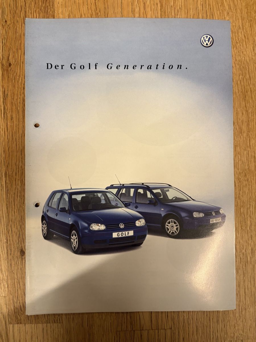 VW Documents: VW Golf Generation Prospekt 2000 oder 2001! – D'occasion à Freienstein par Golfbueb