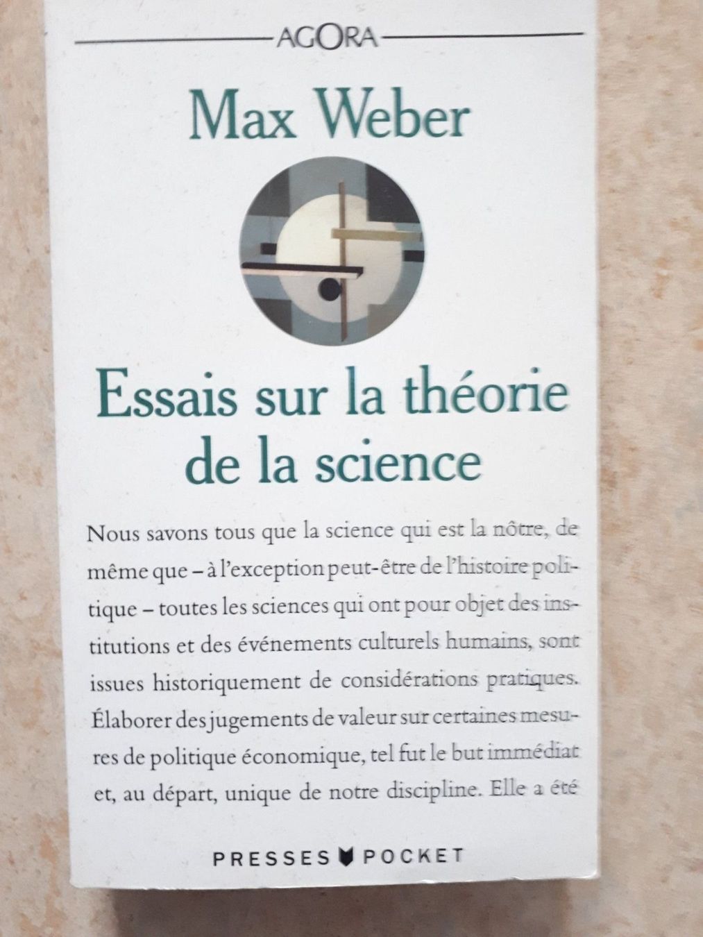Libri: Max Weber Essais sur la théorie de la science – Usato da Basel venduto da Alacant
