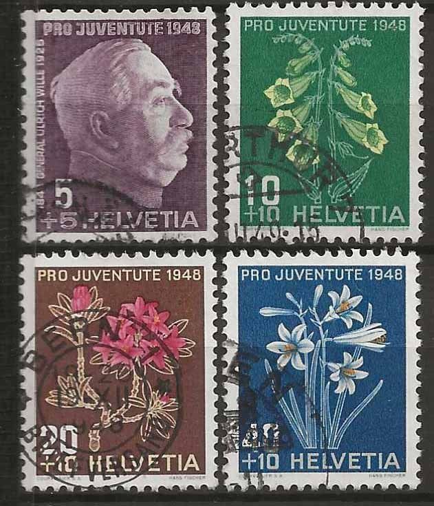 Tutti i francobolli: PJ048 - Pro Juventute 1948 obl. – Usato da Trélex venduto da Phil_Albert