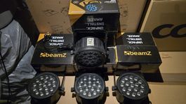 BEAMZ 4x Set Slim PAR LED 45W Scheinwerfer,, 1x Einsatz