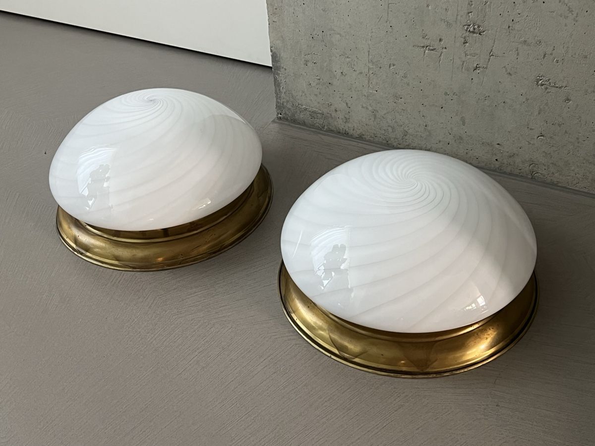 Lampadari & plafoniere: 2 Muranoglas Deckenleuchten – Usato da Wabern venduto da La-Vitrine 1
