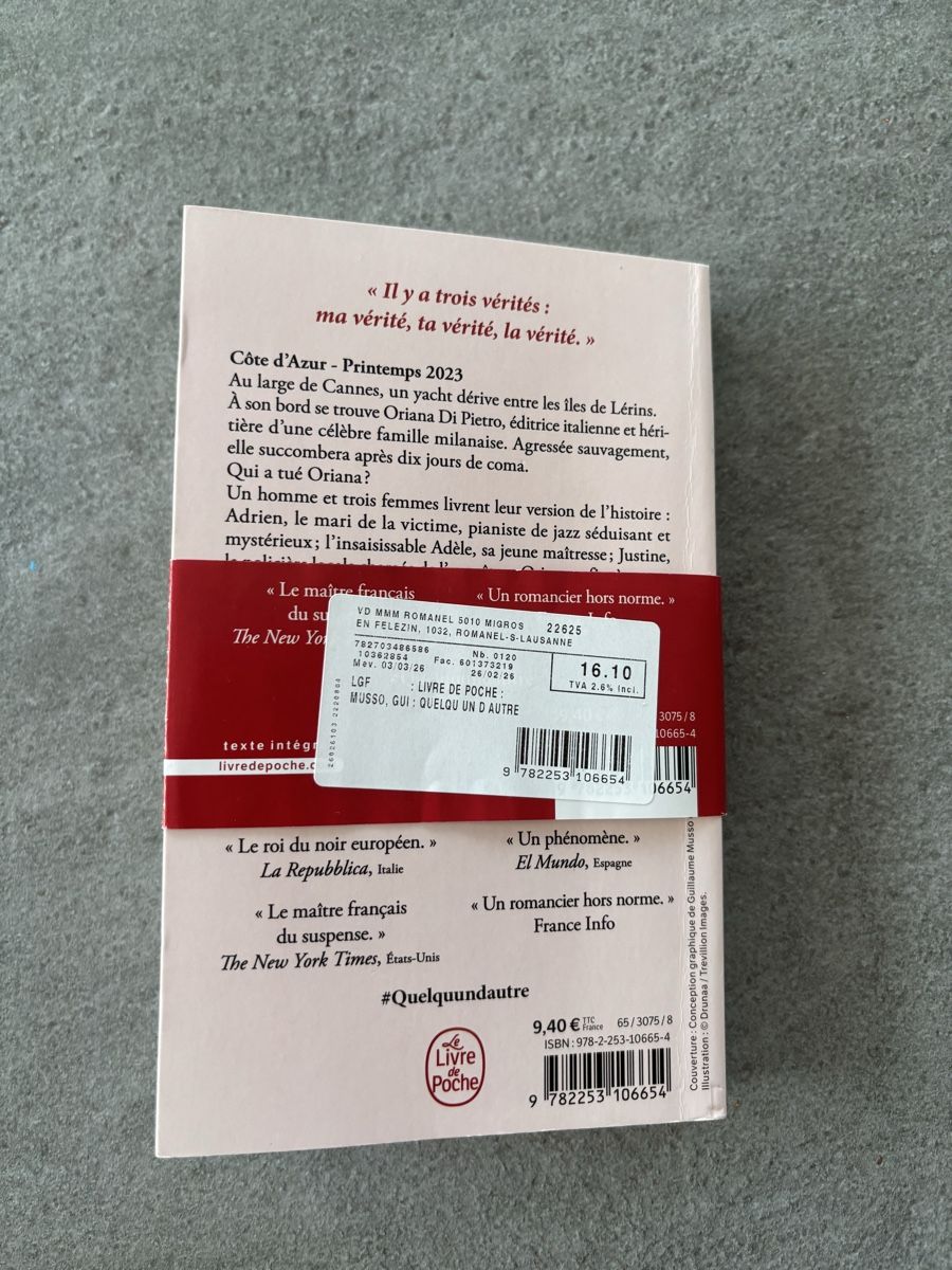 Bücher: 2x livres Guillaume Musso – Gebraucht aus Chapelle-s-Moudon von vanesso 1