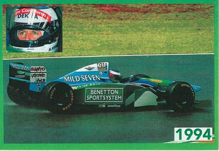 Postkarte Michael Schumacher, Benetton