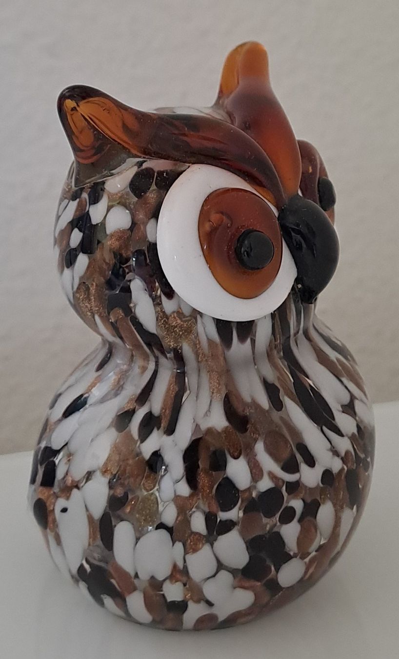 Statuette: Herzige , wunderschöne Eule aus Muranoglas – Usato da Wallisellen venduto da prada008 2