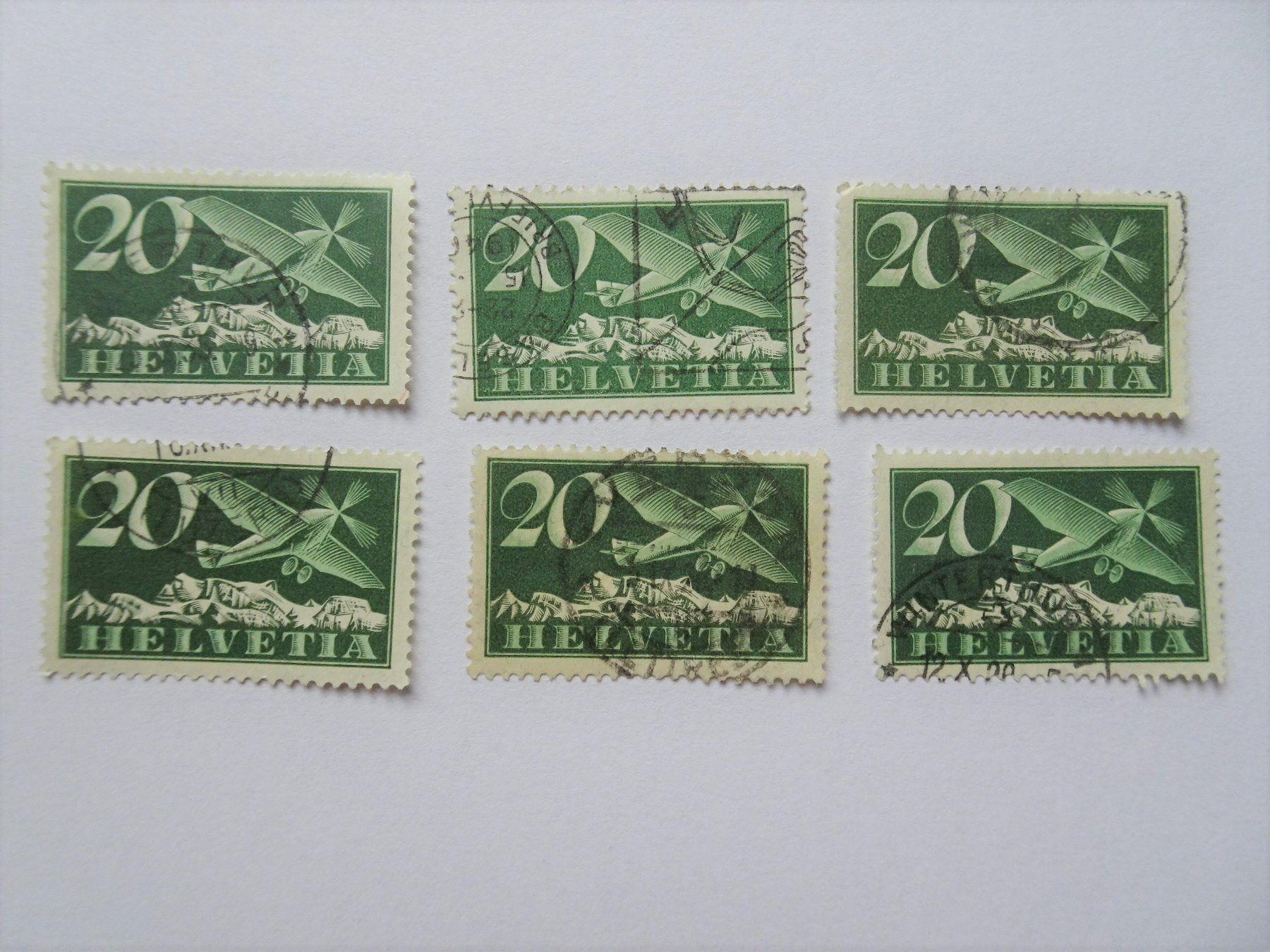 Alle Briefmarken: 1923-1930 Flugpost – Gebraucht aus Aadorf von Chnorli-Furz