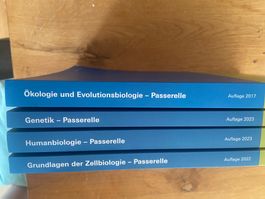 4 Bände Biologie,  Passerelle Kanton Zürich
