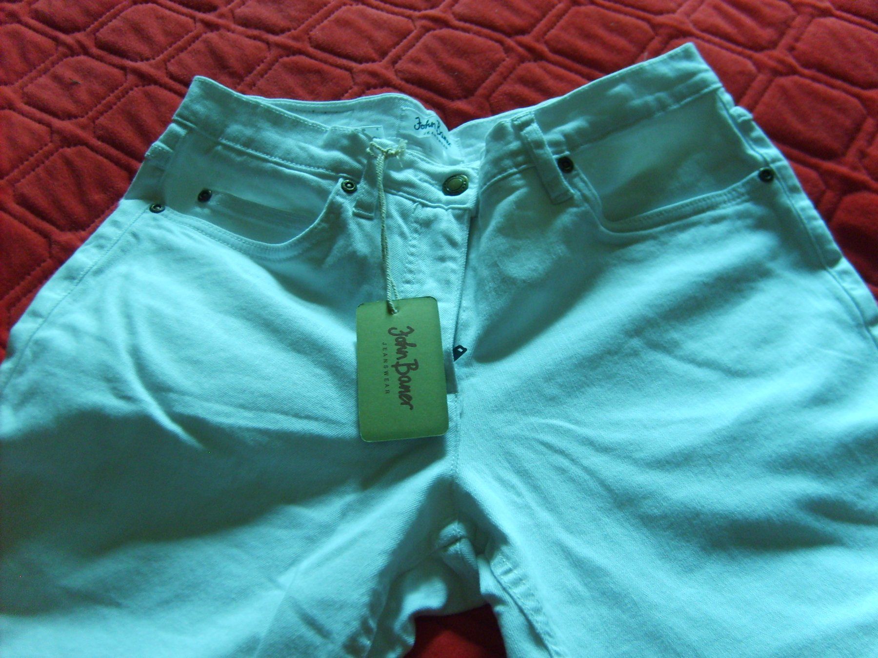 John Baner Jeans: Pantalon blanc John Baner taille 38 – Neu (gemäss Beschreibung) aus La Croix (Lutry) von Jordillon 1