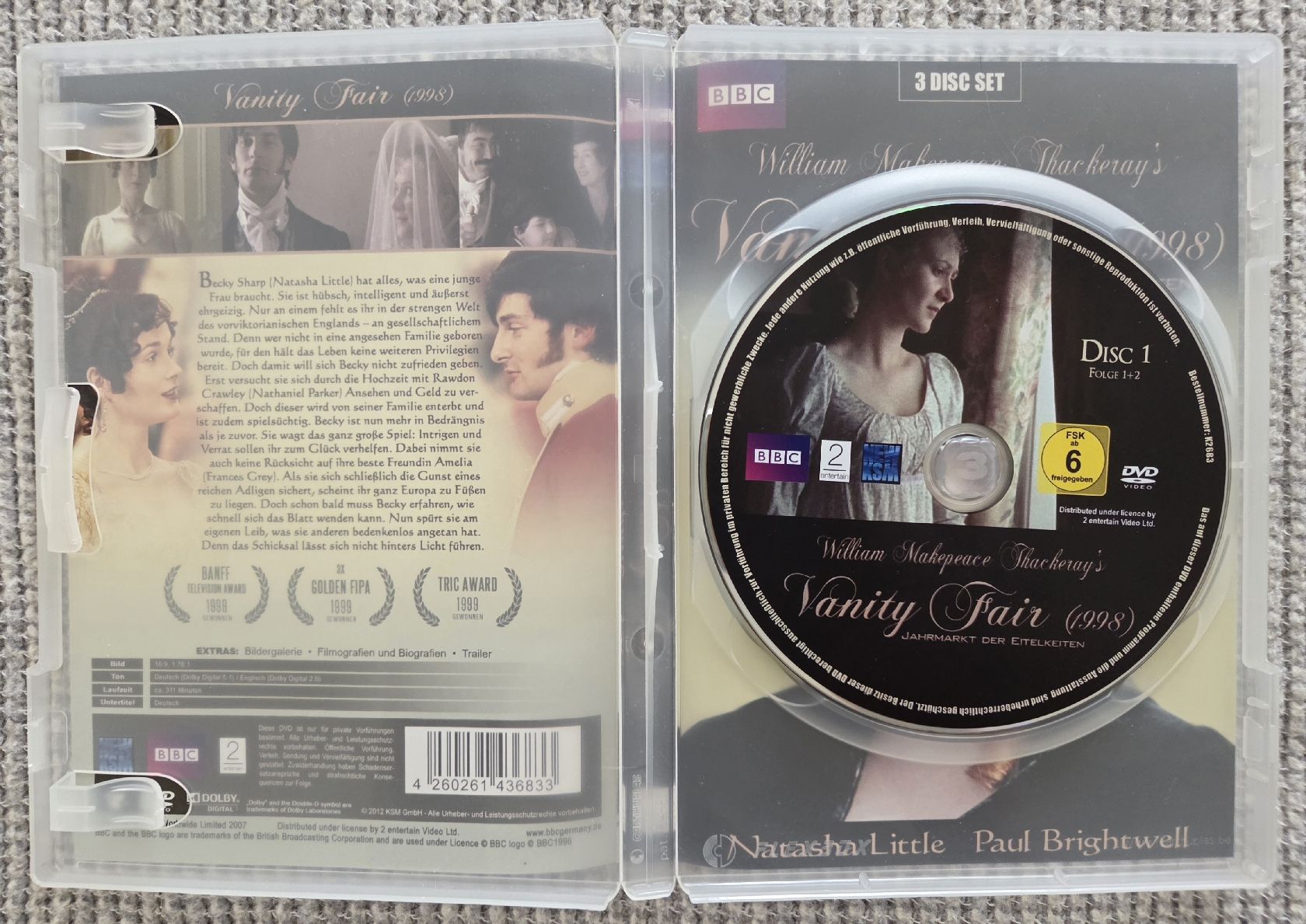 Tutti i DVDs: Vanity Fair - Jahrmarkt der Eitelkeiten – Nuovo (secondo la descrizione) da Basel venduto da ang_2021 2