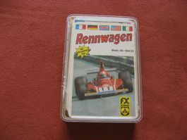 Vintage QUARTETT-Spiel aus den 70er Jahren - RENNWAGEN