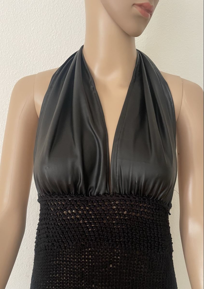 Vestiti: Kleid Netzoptik Halter neck schwarz Grösse S – Nuovo e nell'imballaggio originale da Au ZH venduto da Jaggy4 3