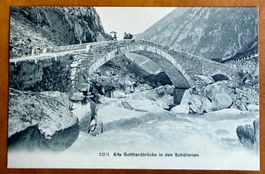 AK: Gotthardbrücke in de Schöllenen - Animée