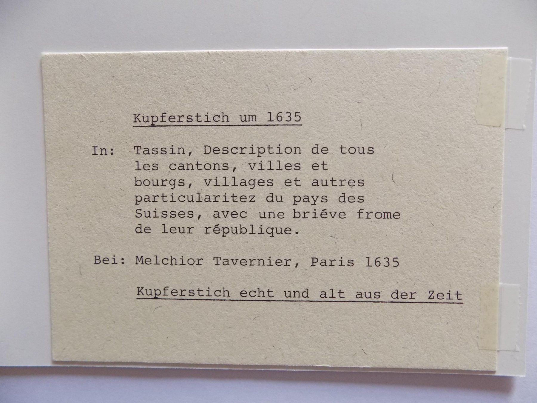 Incisioni: Biel Kupferstich von Tassin – Usato da Risch venduto da Antikfee 8