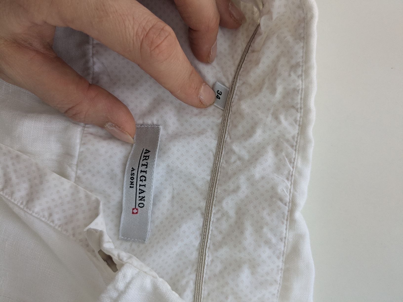 Blusen: Leinen Bluse Weiss, Gr. 34 - Sommerlich! – Gebraucht aus Rorschach von olg_5qq2 4