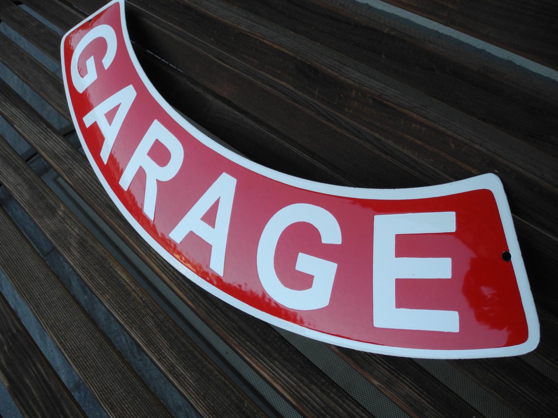 Insegne: GROSSES GARAGE EMAILSCHILD – Usato da Reinach AG venduto da Huckleberrysix 3
