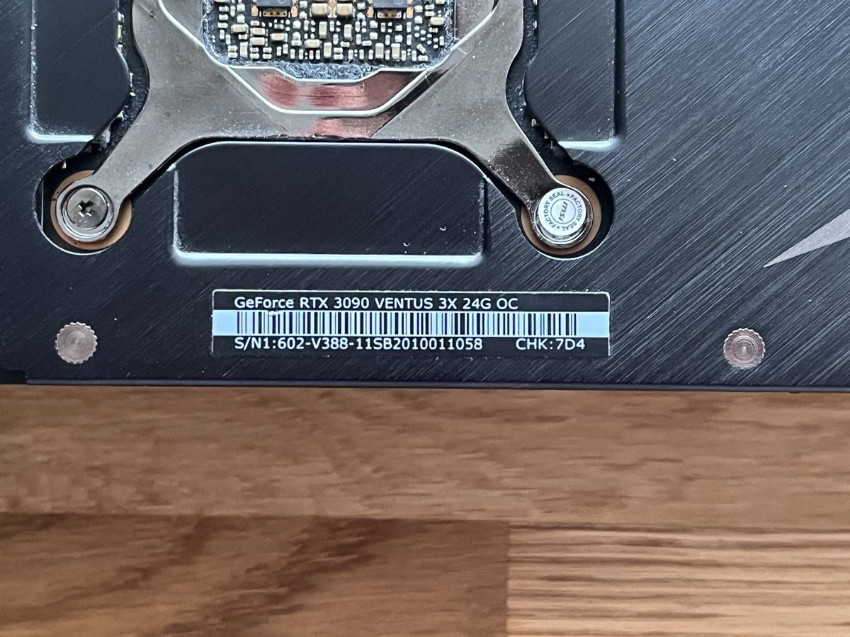 MSI Cartes graphiques: MSI RTX 3090 Ventus 3X 24G OC – D'occasion à Chur par SpaceMonkey 2