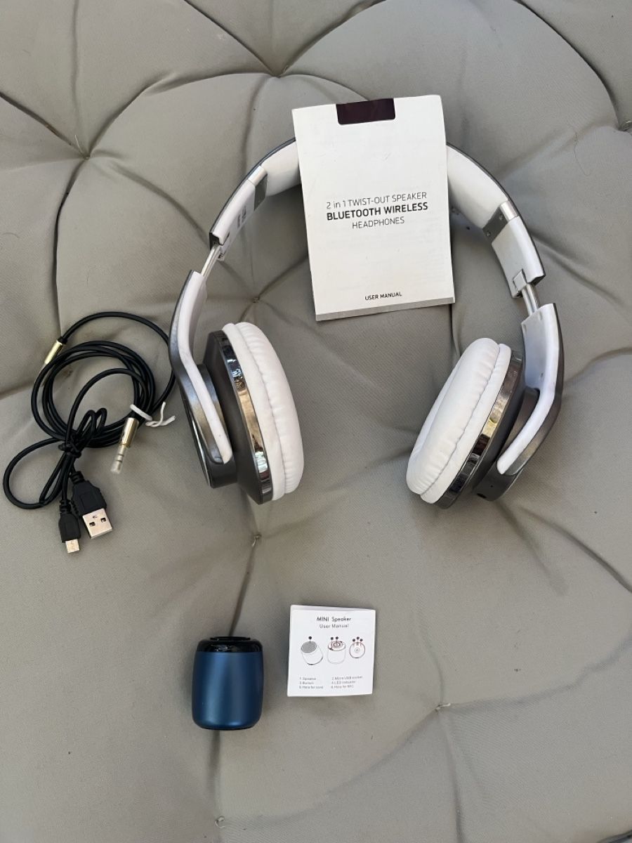 Kopfhörer: Stylische Bluetooth Kopfhörer mit mini Lautsprecher – Neu (gemäss Beschreibung) aus Uster von Corina0111114