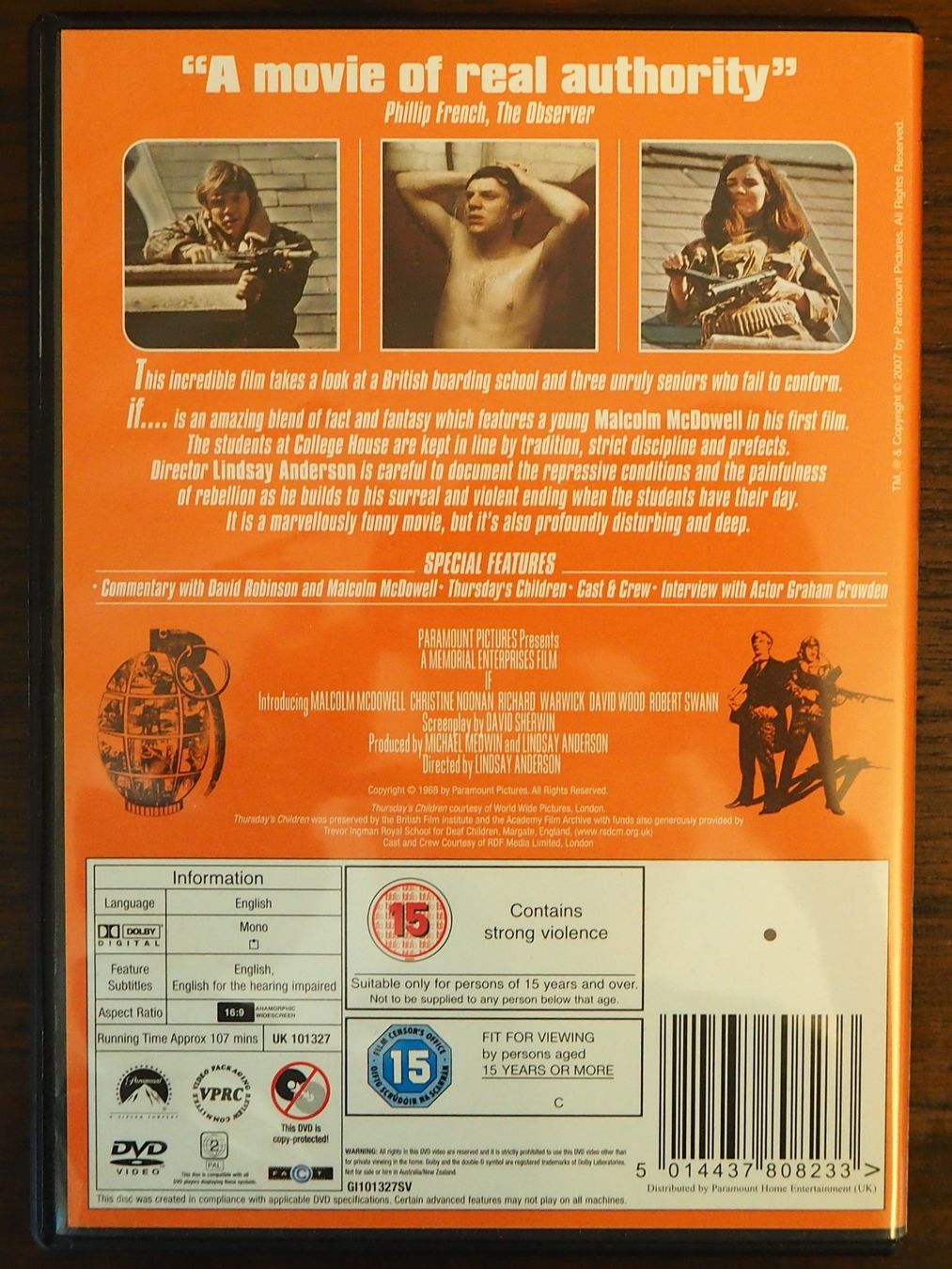Tutti i DVDs: if.... / Malcolm McDowell / UK-Import / englisch – Usato da Chur venduto da big_5zx8 1