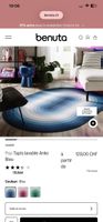 Tapis Benuta POP Anko Bleu 140x200cm - design vintage