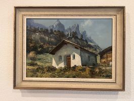 Tableau huile sur toile paysage Erica Rosset 
