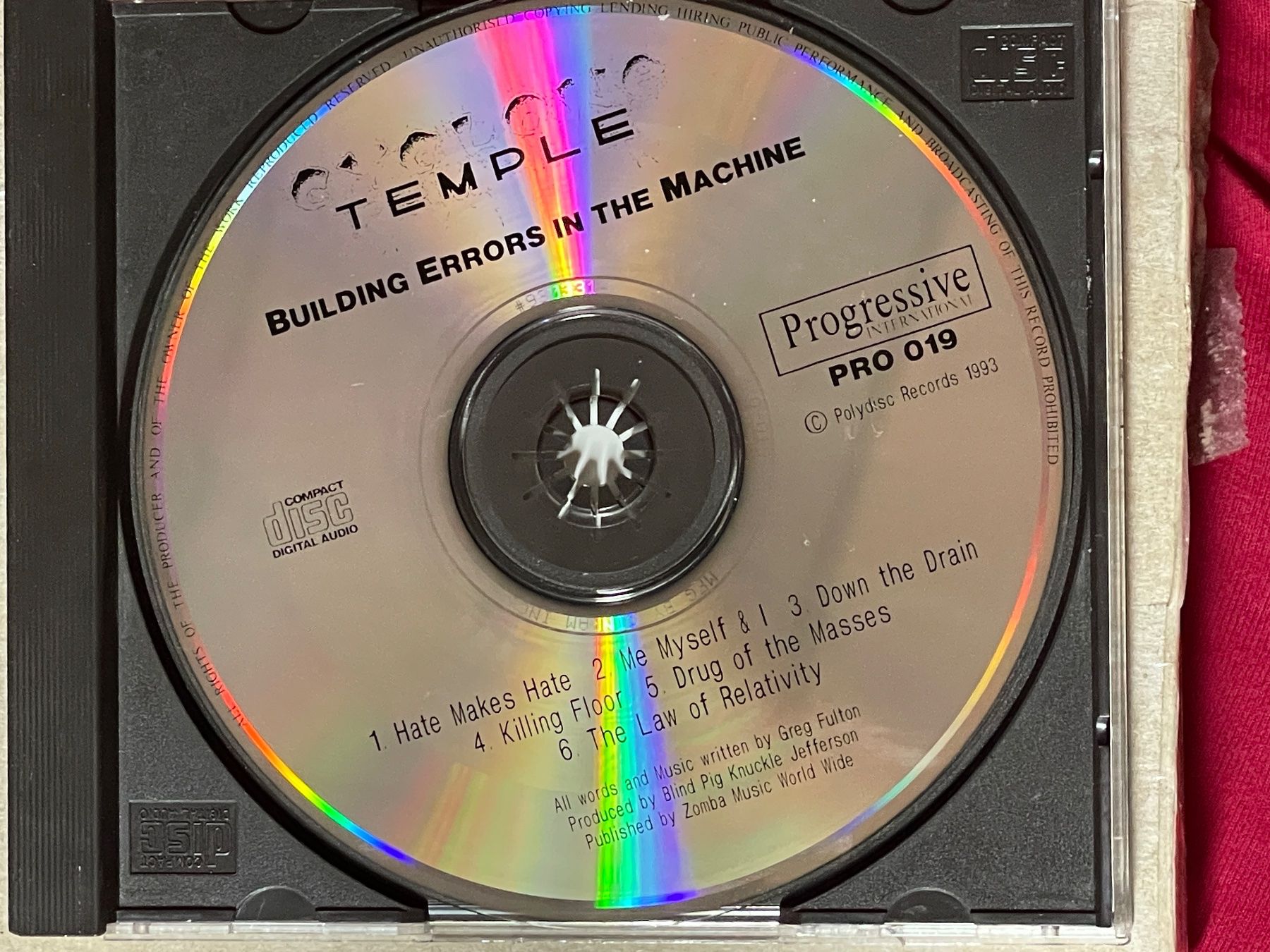 CD: Cyclone Temple – Building Errors In The Machine - Thrash – Usato da Muri b. Bern venduto da AdidasCollector 2