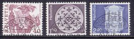 1978 Papieränderung die guten 3 Werte Halbmond Stempel