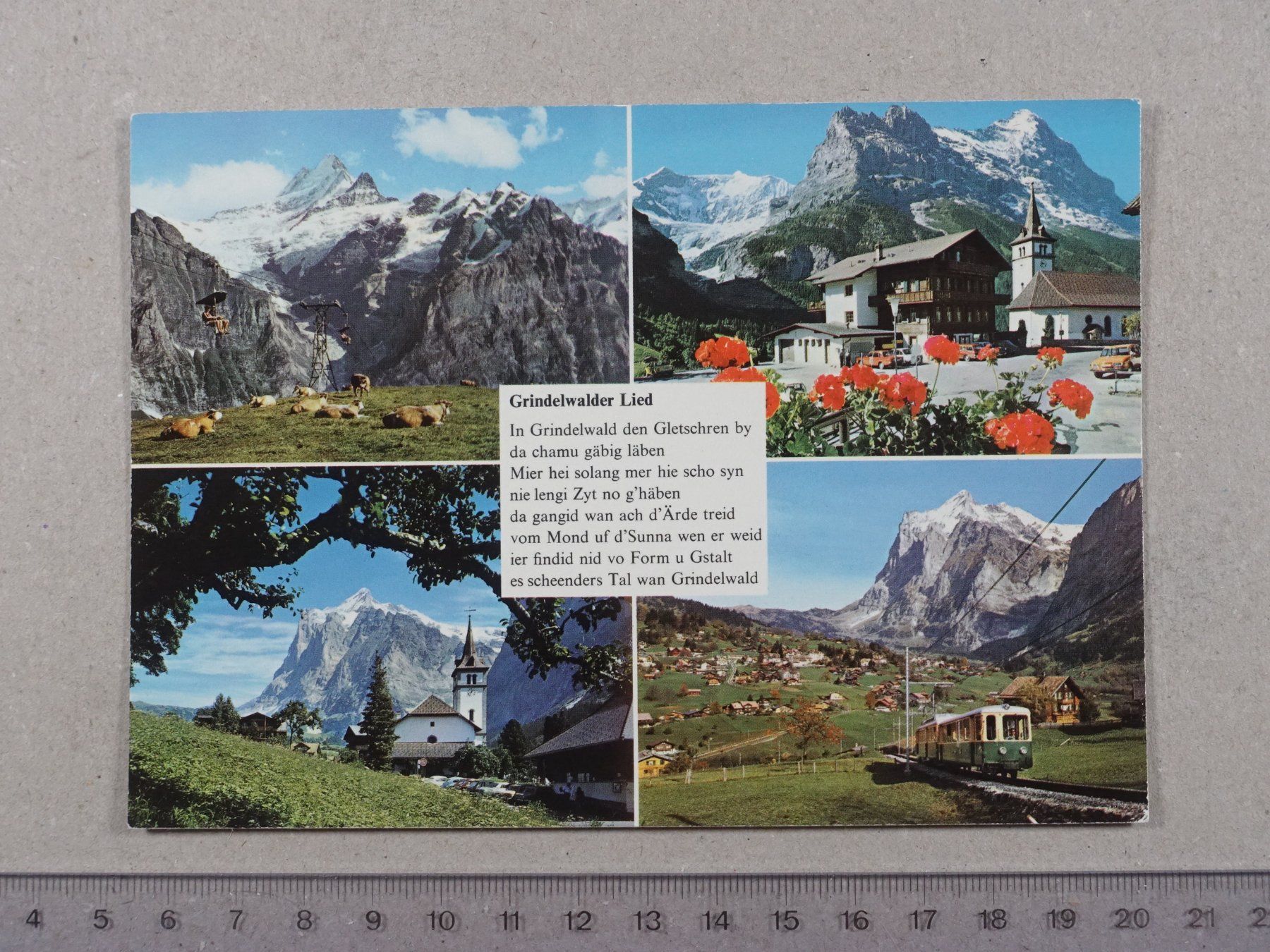Ansichtskarten: Grindelwald, 1986, Grindelwalder Lied – Gebraucht aus Lenzburg von fh1