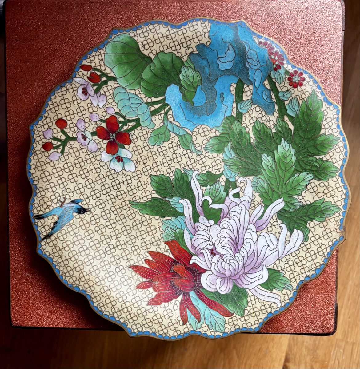 Assiettes: Assiette à émaux cloisonnés – Neuf (Voir description) à Estavayer Le Lac par sico1260 2