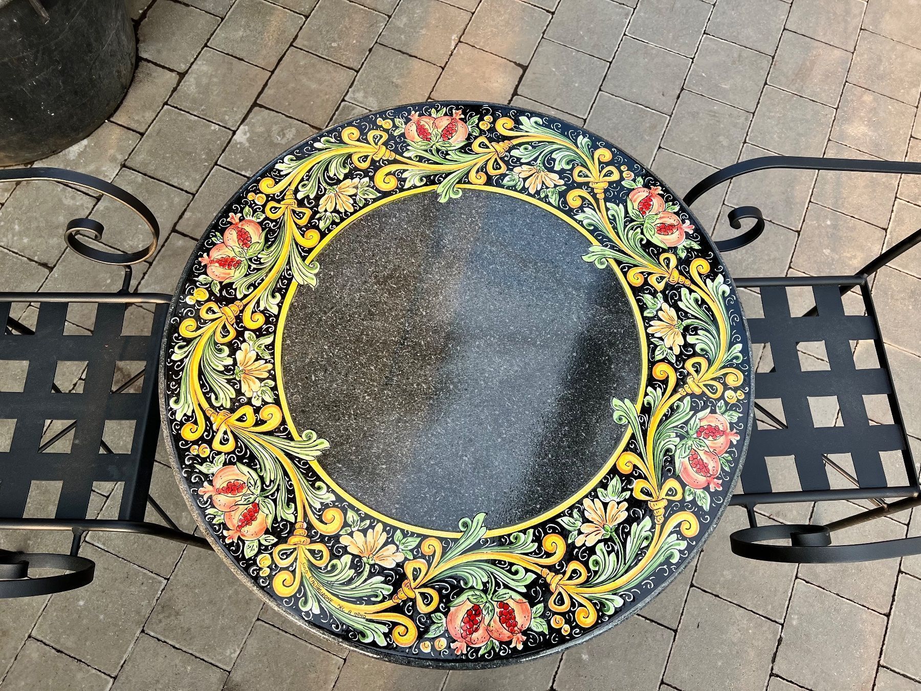 Tavoli: Lavatisch Gartentisch schwarz rund – Nuovo e nell'imballaggio originale da Höri venduto da ArtelavicaGmbH 2